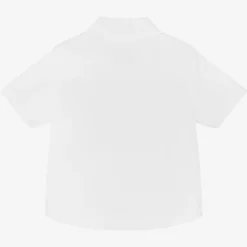 Baby Boys White Cotton EKD Shirt