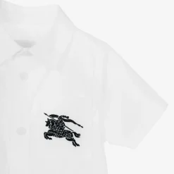 Baby Boys White Cotton EKD Shirt