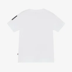 Baby Boys White Cotton T-Shirt
