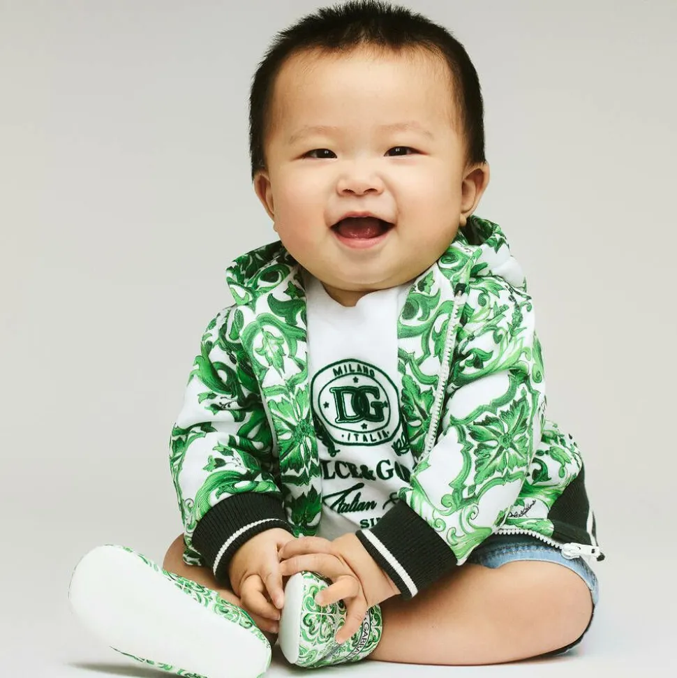 Baby Boys White Cotton T-Shirt