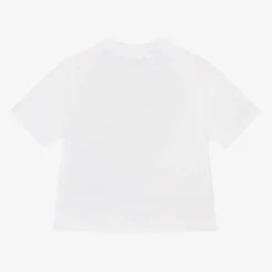 Baby Boys White EKD Cotton T-Shirt