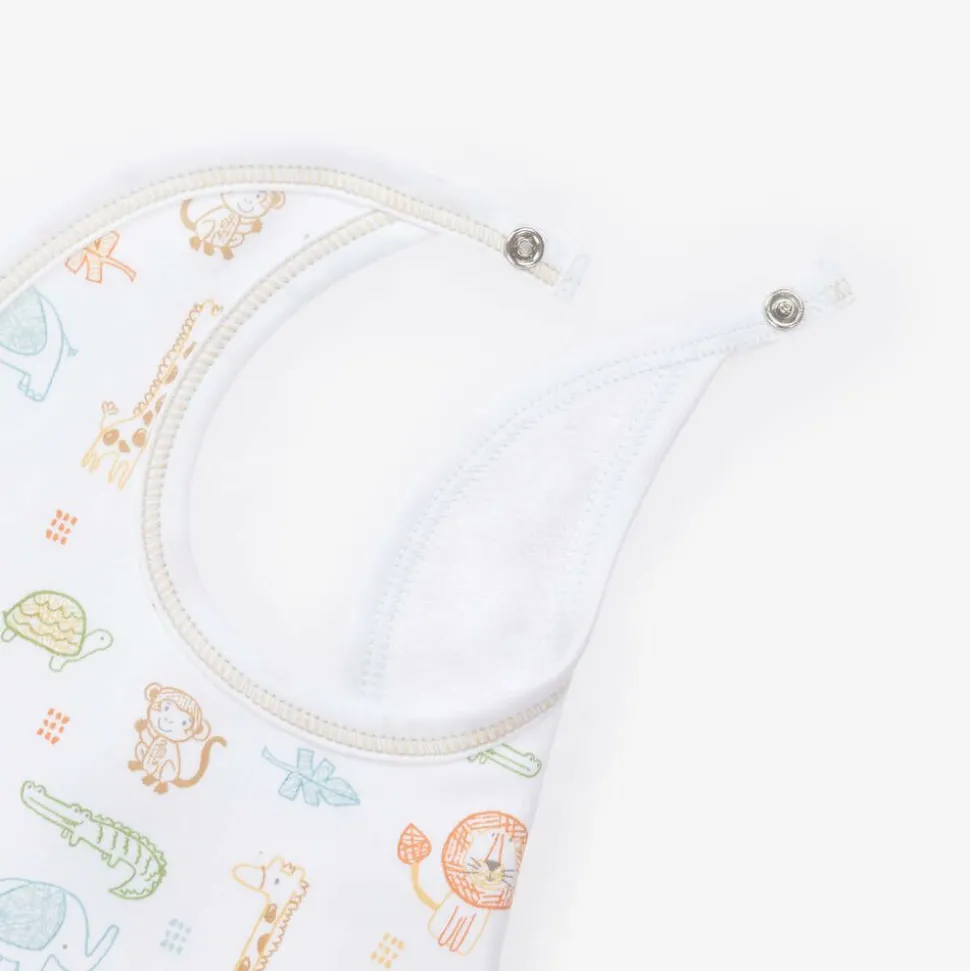 Baby Boys White Jungle Adventure Pima Cotton Hat