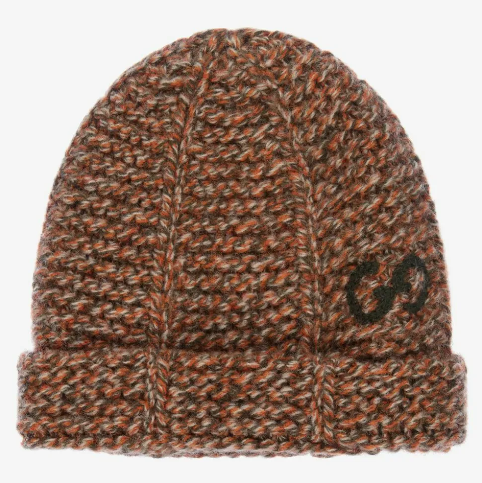 Baby Brown Kitted Wool Hat