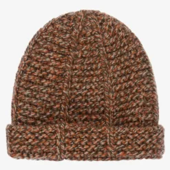 Baby Brown Kitted Wool Hat