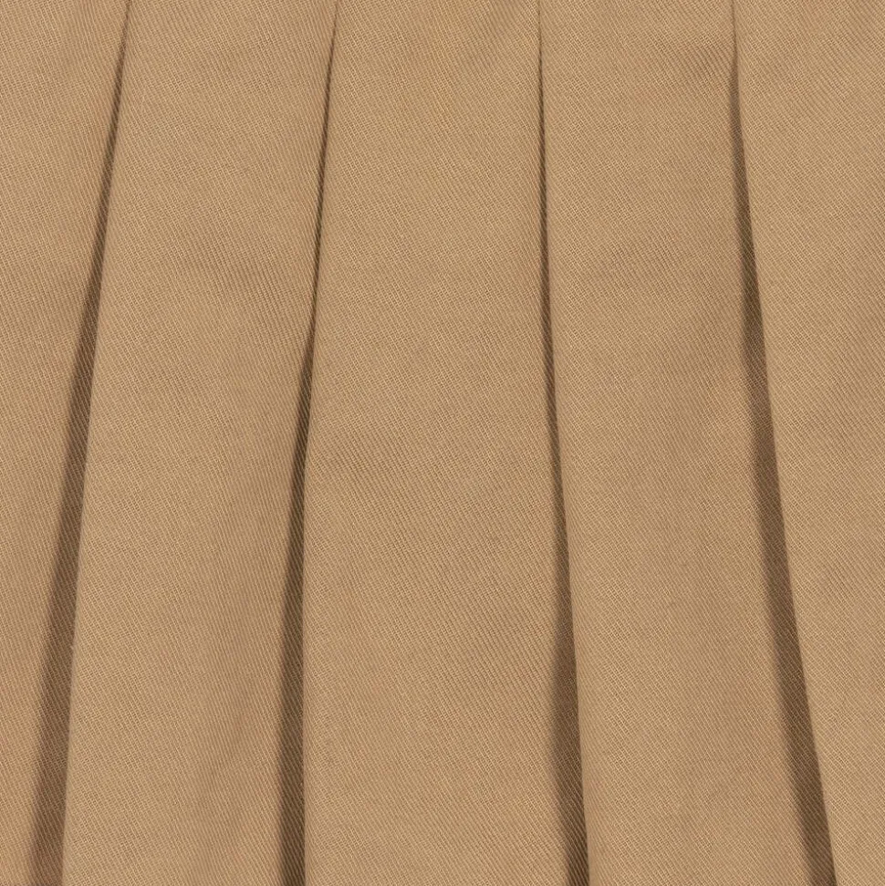 Baby Girls Beige Pleated Twill Skirt