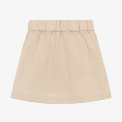 Baby Girls Beige Twill EKD Skirt