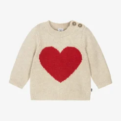 Baby Girls Beige Wool Knit Sweater