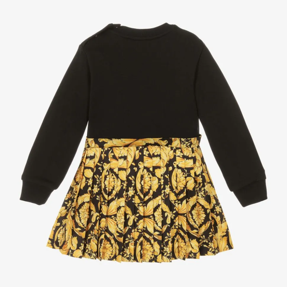 Baby Girls Black Barocco Dress