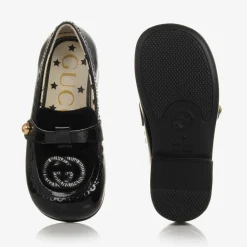 Baby Girls Black Patent Leather Loafers