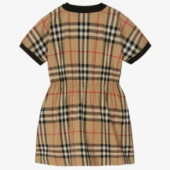 Baby Girls Black Vintage Check Dress