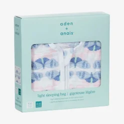 Baby Girls Blue Butterfly Sleeping Bag