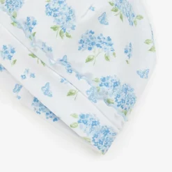 Baby Girls Blue Cotton Heavenly Hydrangeas Hat