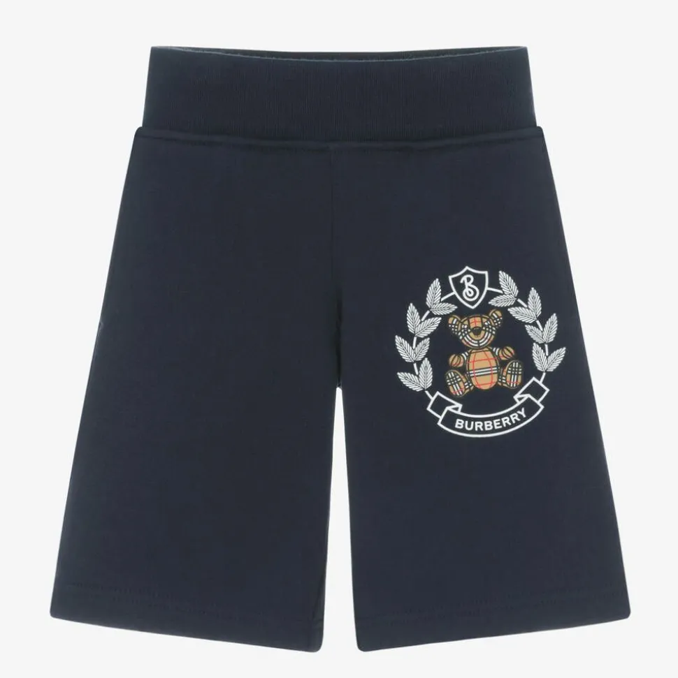 Baby Girls Blue Crest Joggers