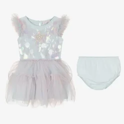 Baby Girls Blue Tulle Mermaid Costume