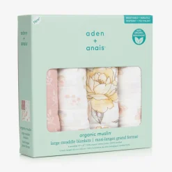Baby Girls Cotton Muslin Swaddles (4 Pack)