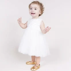 Baby Girls Gold Leather Pre-Walker Shoes
