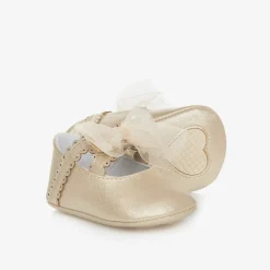 Baby Girls Gold Pre-Walker Shoes