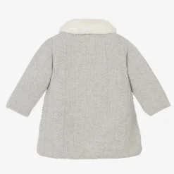 Baby Girls Grey Knitted Coat