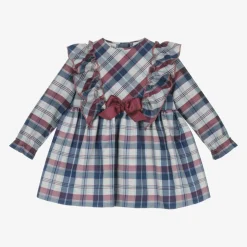 Baby Girls Grey Tartan Dress