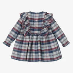 Baby Girls Grey Tartan Dress