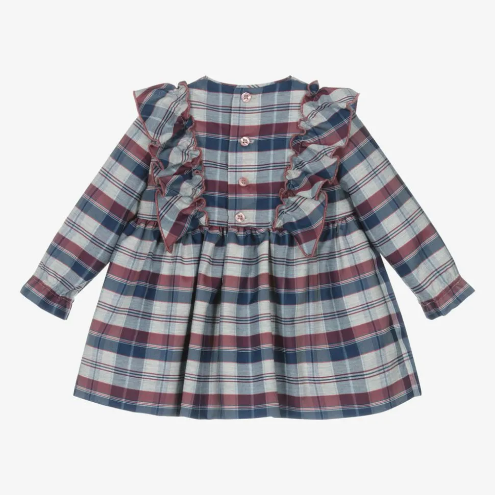 Baby Girls Grey Tartan Dress