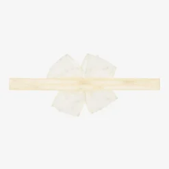 Baby Girls Ivory Bow Headband