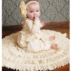 Baby Girls Ivory Cotton Blanket (86cm)