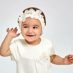 Baby Girls Ivory Cotton Headband