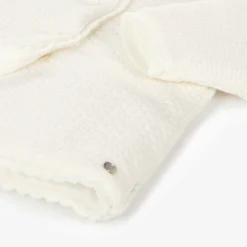 Baby Girls Ivory Knitted Coat