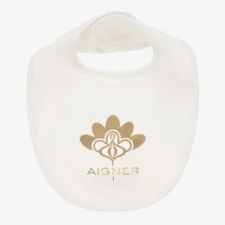 Baby Girls Ivory Pima Cotton Bib