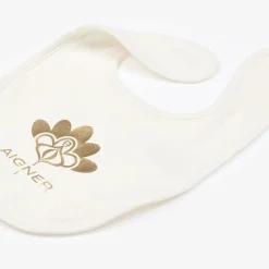 Baby Girls Ivory Pima Cotton Bib