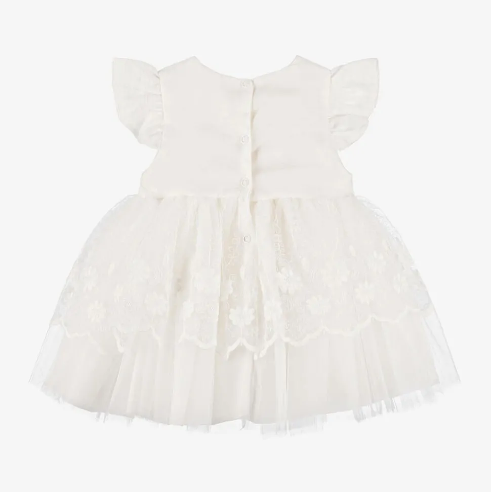 Baby Girls Ivory Tulle Dress Set
