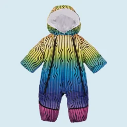 Baby Girls Multicoloured Stripe 2-in-1 Snowsuit