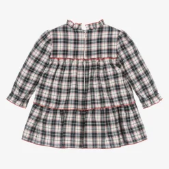 Baby Girls Navy Blue Check Dress