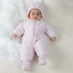 Baby Girls Pale Pink Snowsuit