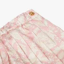 Baby Girls Pink Barocco Pleated Skirt