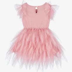 Baby Girls Pink Beaded Tulle Dress