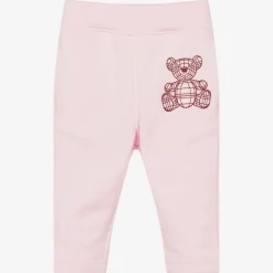 Baby Girls Pink Bear Joggers