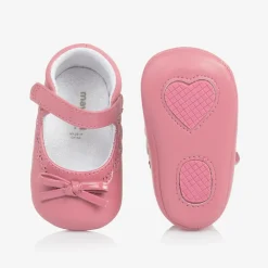 Baby Girls Pink Bow Pre-Walker Shoes