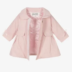 Baby Girls Pink Coat & Bonnet Set