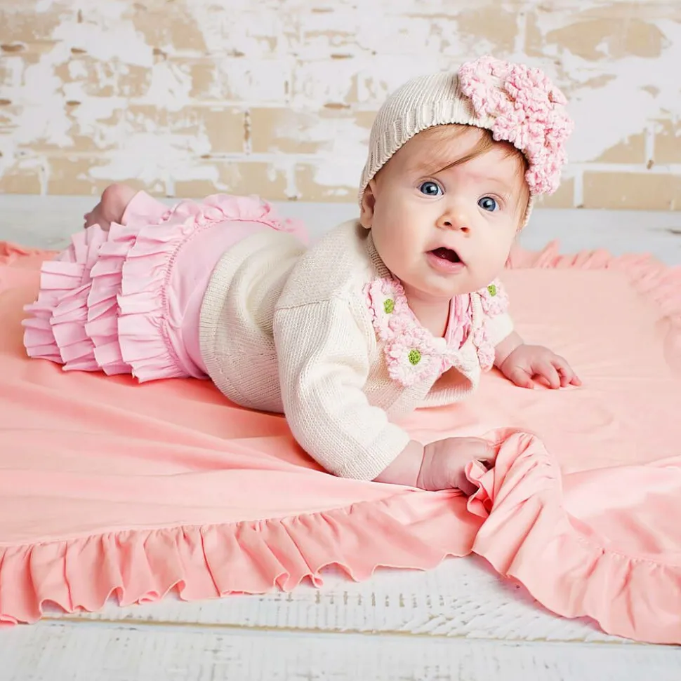 Baby Girls Pink Cotton Blanket (90cm)