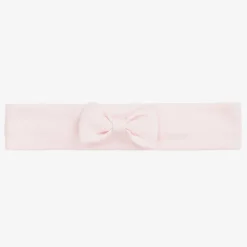 Baby Girls Pink Cotton Bow Headband