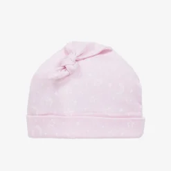 Baby Girls Pink Cotton Crescent Moonlight Hat