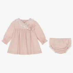 Baby Girls Pink Cotton Dress