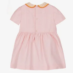 Baby Girls Pink Cotton Dress