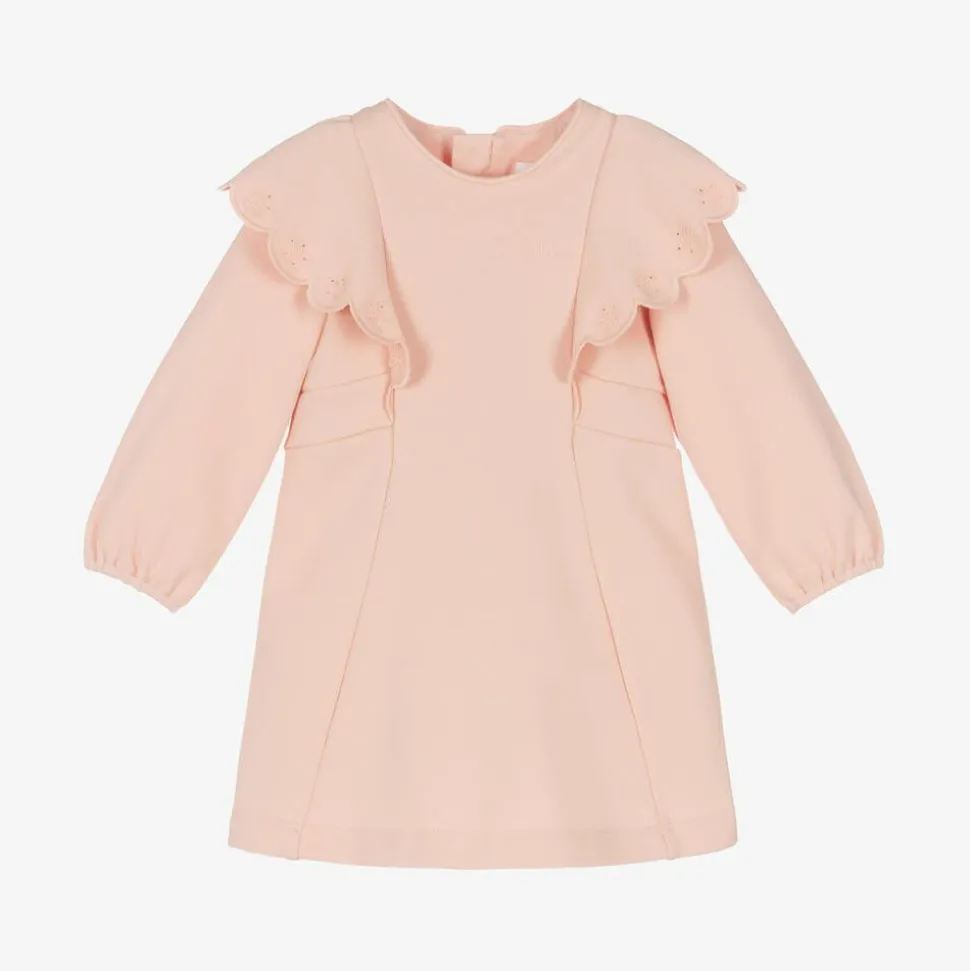 Baby Girls Pink Cotton Frill Dress