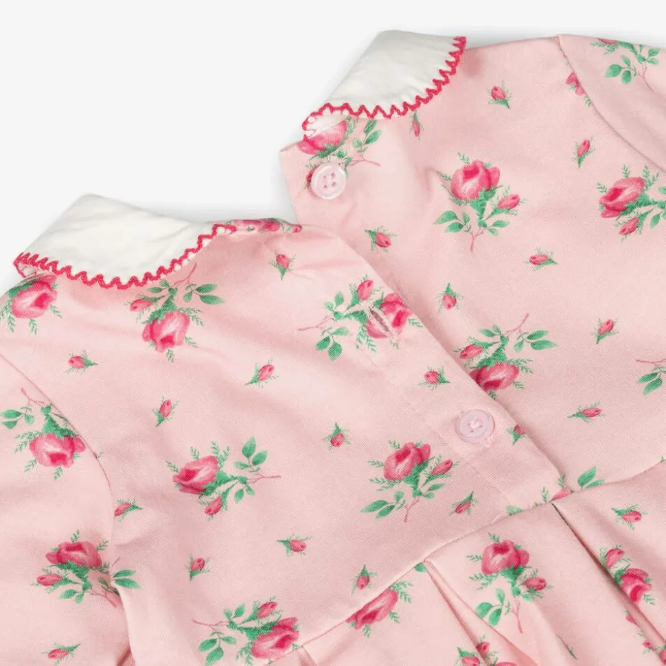 Baby Girls Pink Cotton Jersey Dress