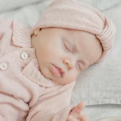 Baby Girls Pink Cotton Knit Headband