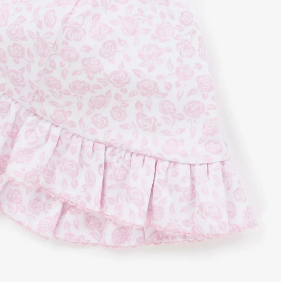 Baby Girls Pink Cotton Summer Gardens Sun Hat