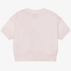 Baby Girls Pink Cotton T-Shirt